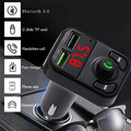 Kovol FM Transmitter Bluetooth 5.0 TF AUX Auto MP3 Player USB Ladegerät KFZ DE