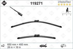 SWF 119271 Wischblatt Vorne für BMW Opel Citroen Seat X1 + Van Crossland X 13->