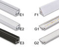 LED Aluprofil Aluminium Profil 1m 2m Eckprofil Alu Schiene Leiste LED-Stripe Eck