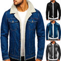 Jeansjacke Übergangsjacke Sweatjacke Jacke Casual Motiv Herren Mix BOLF Classic