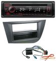 Kenwood MP3 CD USB Bluetooth DAB Autoradio für Seat Leon (ab 05) - schwarz