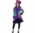 Garde Mantel im Patchwork-Look bunt für Damen Gr. 36-46 Fasching