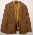 Vintage Damen Lederjacke Gr. 48 XL Braun Echtes Leder Hochwertig