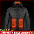 Beheizter Mantel 9 Bereiche USB Heizjacke winddicht warm für Outdoor Camping Wandern