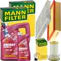 MANN INSPEKTIONSKIT+6L MANNOL 5W-30 ÖL passend für VW GOLF 8 PASSAT B8 AUDI SEAT