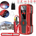 Car Jump Starter 1000A Ladegerät Booster Powerbank 99800mah KFZ Auto Starthilfe