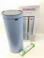 Brabantia Touch Bin Mülleimer Abfalleimer Stahl Dreamy Blue 30 L 202728