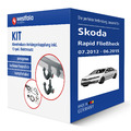 Westfalia KIT für SKODA Rapid Fließheck Typ NH3 Anhängerkupplung inkl. eSatz AHK