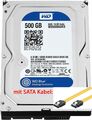 WD Blue interne Festplatte 500GB HDD 3,5 Zoll 8,9 cm SATA WD5000AZLX  7200rpm