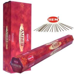 AMBER von HEM BIG PACK 6x 20 RäucherSTÄBCHEN Original Indien Incense