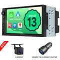 CAM+Android Auto 13 2 DIN Autoradio 7" IPS Bildschirm Bluetooth GPS Navi CarPlay