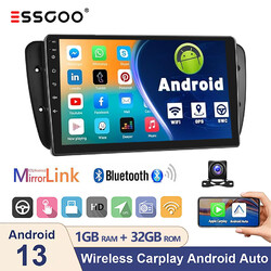 Autoradio Android13 9" 32G KAM Carplay Für Seat Ibiza IV 6J 2009-13 GPS Navi BT