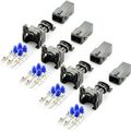 4x Einspritzdüse Einspritzventil Reparatursatz Stecker Set passend für Bosch EV1