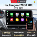 Android13 Autoradio für Peugeot 2008/208 2013-2017 Carplay GPS Navi DAB+ 2+64GB 