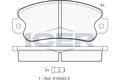 Bremsklötze Scheibenbremse Bremsbeläge Satz System Bendix Icer für Seat 86-93