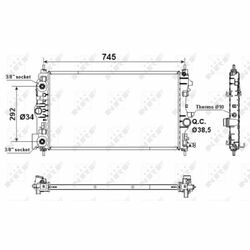 Kühler, Motorkühlung EASY FIT NRF 53159