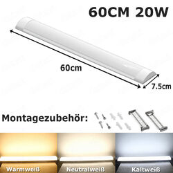 LED Feuchtraumleuchte Wannenleuchte 60/90/120/150 cm Keller Werkstatt Röhrelampe