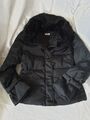 Max&Co Damen Jacke Daunenjacke Gr. 38 Schwarz mit Echtpelz Kragen TOP NP395