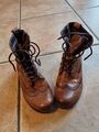 ECHTLEDER Tamaris STIEFELETTEN BOOTS Braun  GR. 37 WIE NEU!!!@