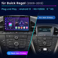  Für Opel Insignia Buick Regal 08-13 128G Android 13 Autoradio CarPlay GPS Navi