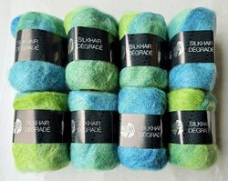 400g Lana Grossa Silkhair Degrade Sh 805 mehrfarbig  Lot776370 Mohair Seide