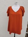 S.Oliver QS Bluse Shirt t T-Shirt rost rot Orange Gr.42