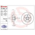 2x Bremsscheibe BREMBO 08.B391.27 passend für RENAULT