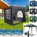 Pavillon Faltpavillon 2x2M Partyzelt Gartenzelt Klappzelt Festzelt +4 Seitenwand