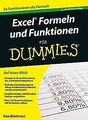 Excel Formeln und Funktionen für Dummies von Blut... | Buch | Zustand akzeptabel