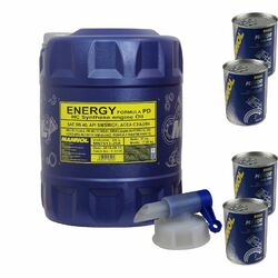 20L Motoröl MANNOL Energy Formula PD 5W-40 4xMotor Doctor