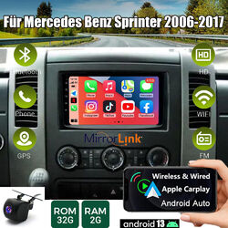 Android 13 Autoradio GPS Navi Apple carplay Für Mercedes Benz Sprinter 2006-2017