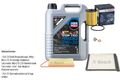 BOSCH Inspektionspake 5 L LIQUI MOLY Top Tec 4600 5W-30 für Citroën Xsara N1 N0