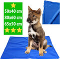 Kühlmatte Kühldecke für Hunde Katzen Rutschfest Kühlung Hundebett 40-80 CM