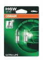 2x Stück H6W 12V 6W BAX9s ULTRA LIFE OSRAM Autolampe Glühbirne Birne Halogen.