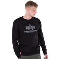 Alpha Industries Basic Sweater Embroidery schwarz / weiss Sweatshirt Pullover 