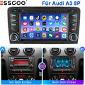 Für Audi A3 S3 RS3 8P 7'' Carplay Autoradio 32GB Android 13 GPS Navi RDS BT