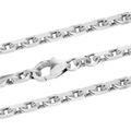 Silberkette Ankerkette diamantiert Halskette 3,1 mm massiv 925 Silber