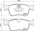 HELLA PAGID Bremsbeläge Bremsbelagsatz Bremsklötze Vorne 8DB 355 020-931