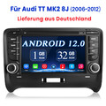Für Audi TT MK2 8J 2006-14 Android 12 SWC USB Autoradio GPS NAVI WIFI RDS USB BT
