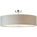 Brilliant Decken Wohnzimmer Leuchte Lampe ANDRIA Metall Textil grau 60x26,5cm