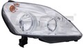 TYC Hauptscheinwerfer 20-11651-05-2 für OPEL ZAFIRA FAMILY A05 M75 CNG Turbo