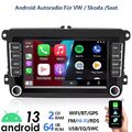 64G CarPlay Autoradio Android 13 GPS Navi RDS Für VW Golf 5 6 Passat Touran Polo