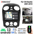 9" 64G Android 13 Autoradio Carplay GPS Navi WiFi RDS BT Für VW Beetle 2001-2010