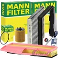 MANN FILTER FILTERSET passend für1.3 D/JTD FIAT DOBLO 119/223 PUNTO 188 IDEA 350