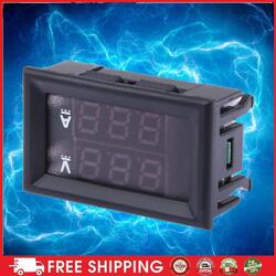 DC 100V 10A Voltmeter Amperemeter blau + rot LED Amp Dual Digital Volt Spannung 