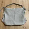 Damen Tasche Grau Echtes Leder 