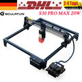 SCULPFUN S30 PRO MAX 20W Laser Graviermaschine Gravurmaschine Auto Air-assist