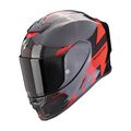 Scorpion Exo R1 Evo Air Carbon Rally Motorradhelm  Gr. M - Schwarz-Rot