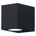 LEDVANCE Wandleuchte Endura Classic Square Down in Schwarz aus Aluminium