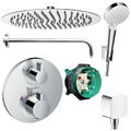 Hansgrohe Ecostat S Unterputz Duscharmatur Set ibox Armatur Duschteller 30cm Bad